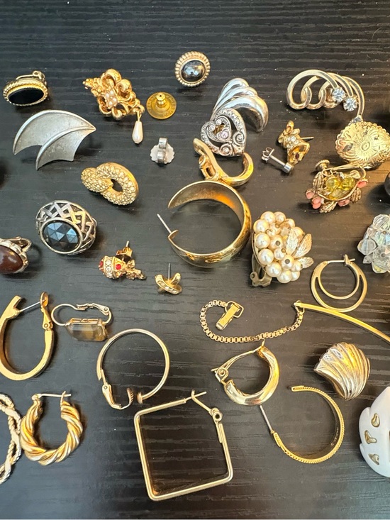 Dior Jewelry - Lot 44 Single Earrings All Signed Givenchy, Christian Dior, Avon, Monet & More
